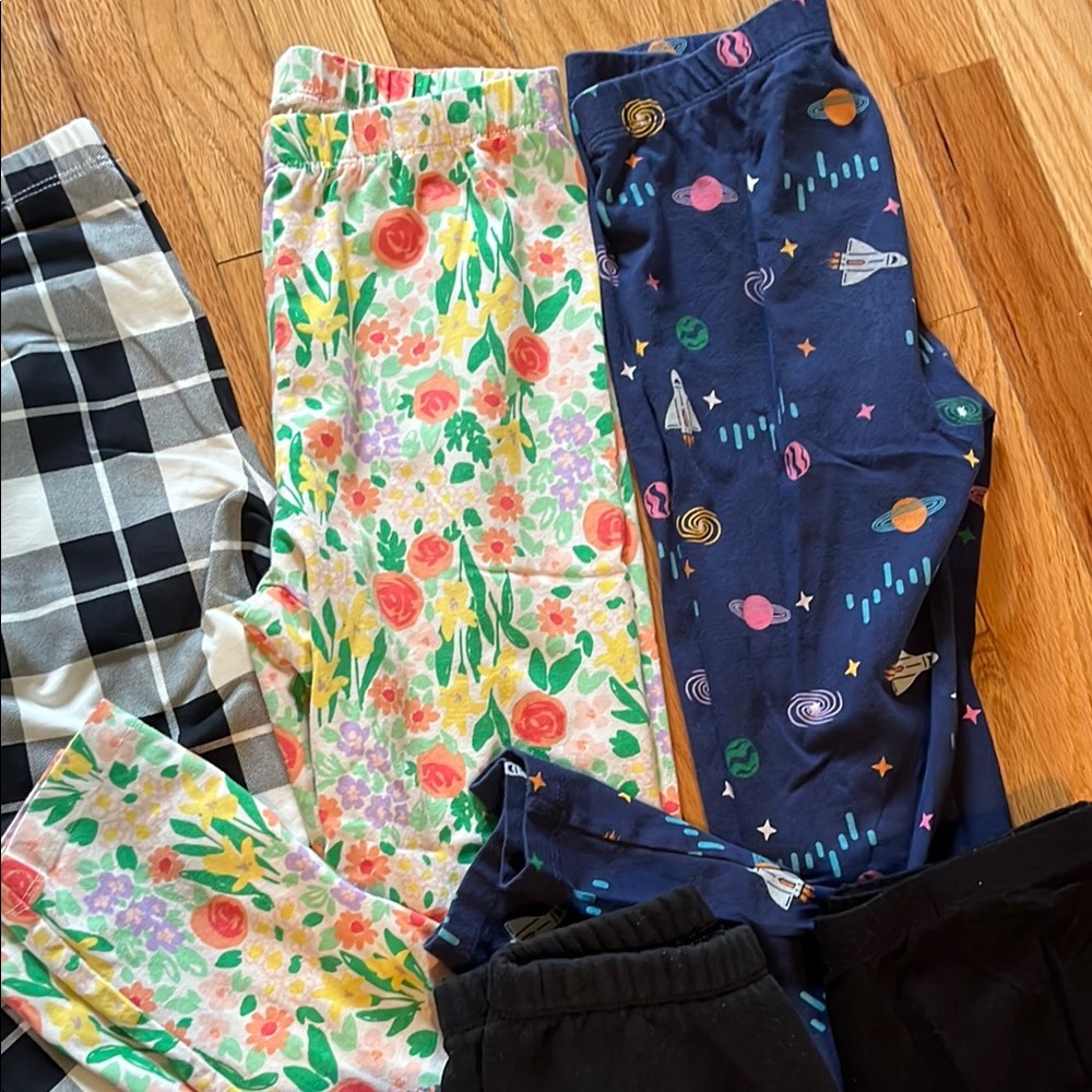 Bundle of 8 pairs Girls Large Leggings - Picture 3 of 6